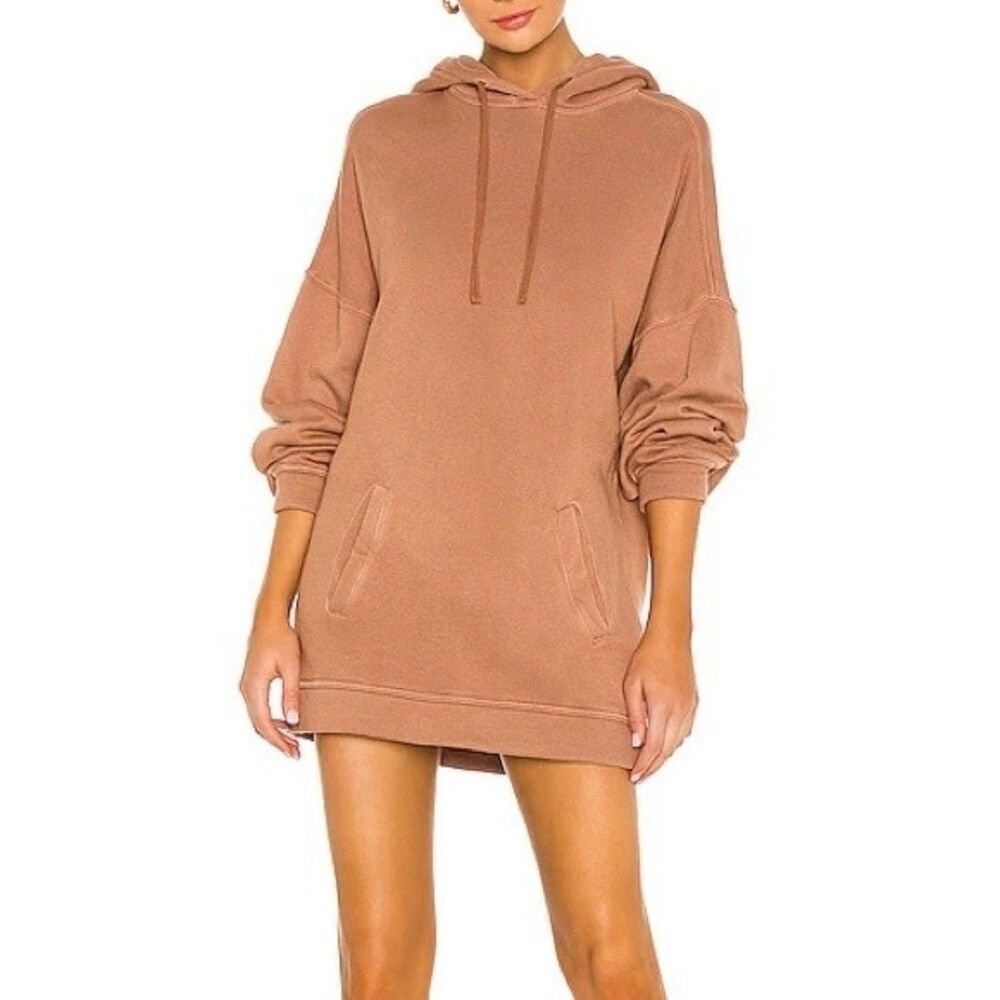 New Lovers + Friends Oversized Hoodie Mocha Nude medium - Picture 1 of 7